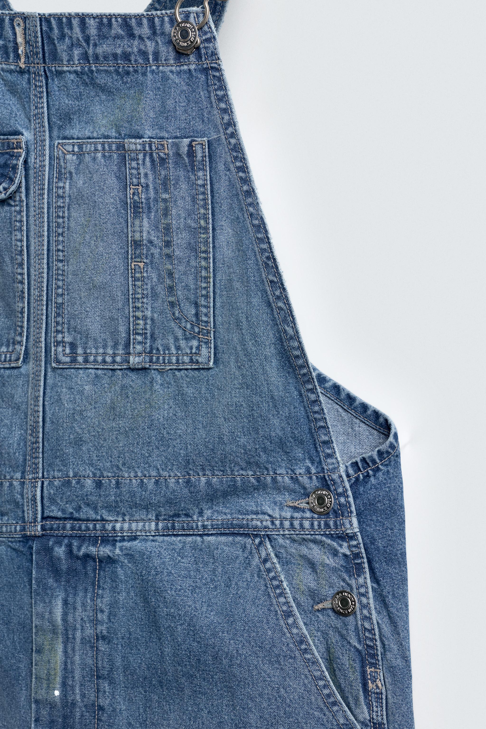 SALOPETTE EN DENIM BAGGY FIT